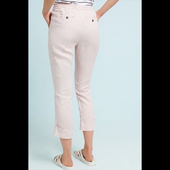 Michael Stars Cuffed Linen Trousers - Picture 3 of 3